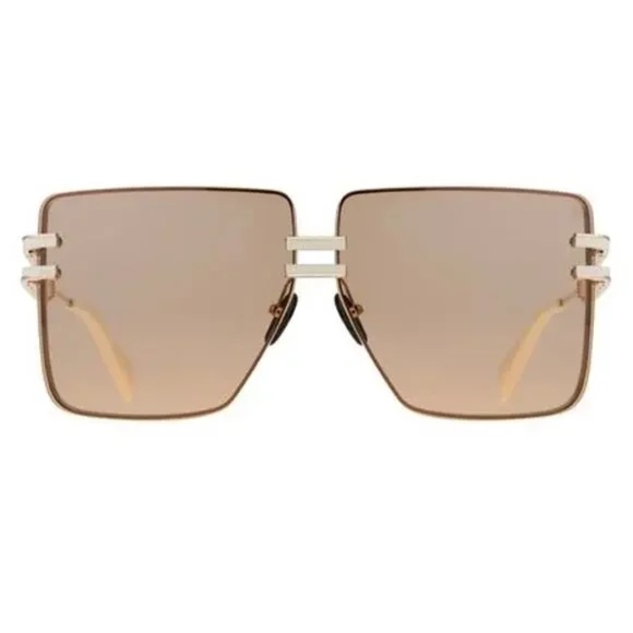 BALMAIN Gold and Light Brown Sunglasses Unisex NWT $1260 - Picture 5 of 13